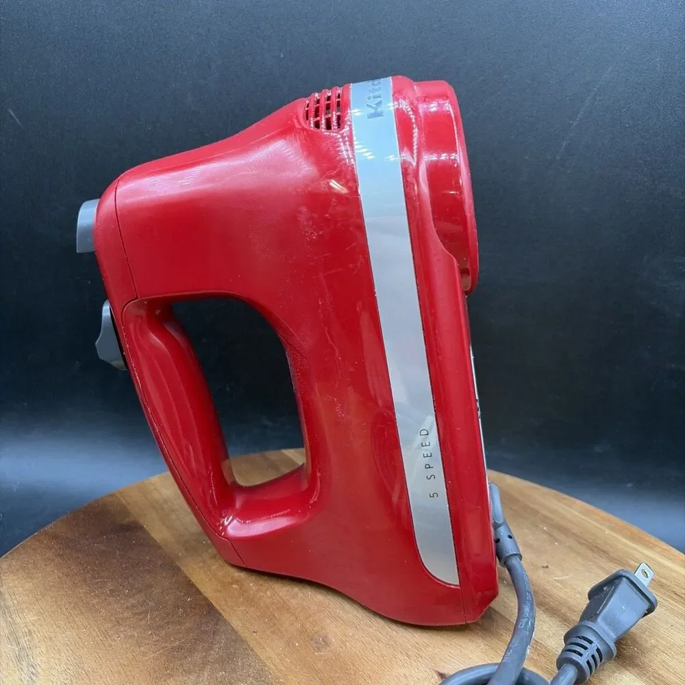 KitchenAid 5-Speed Hand Mixer - Red (No Beaters) WORKS Model #KHM512ER